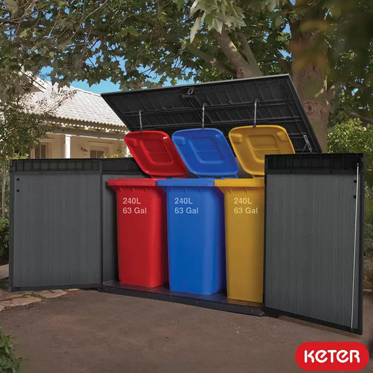 Keter Cortina Mega Store 6ft 3" x 3ft 7" (1.9 x 1.1m) Horizontal 2,020 Litre Storage Shed