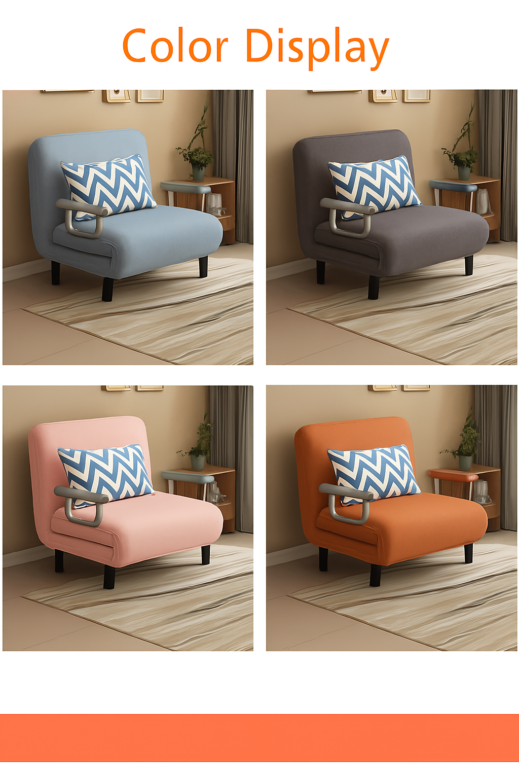 The practical folding sofa bed leisure lounger