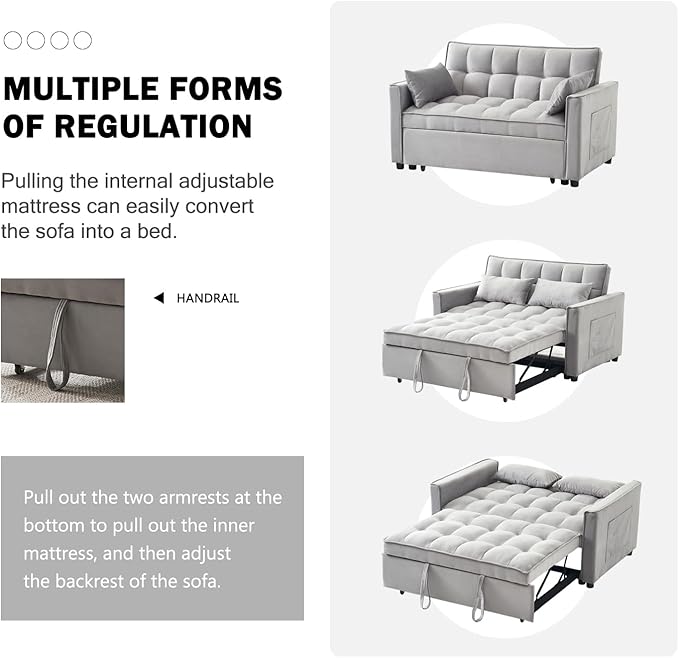 3-in-1 Foldable Sofa Bed