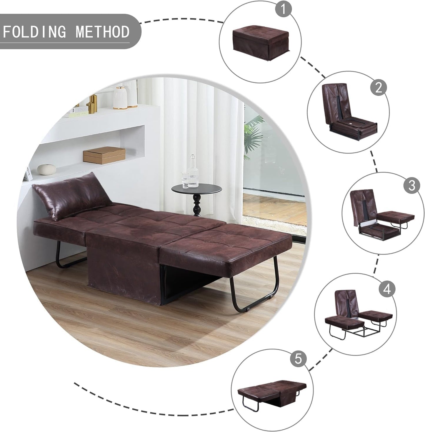 4 in 1 Multi-Function Folding Ottoman