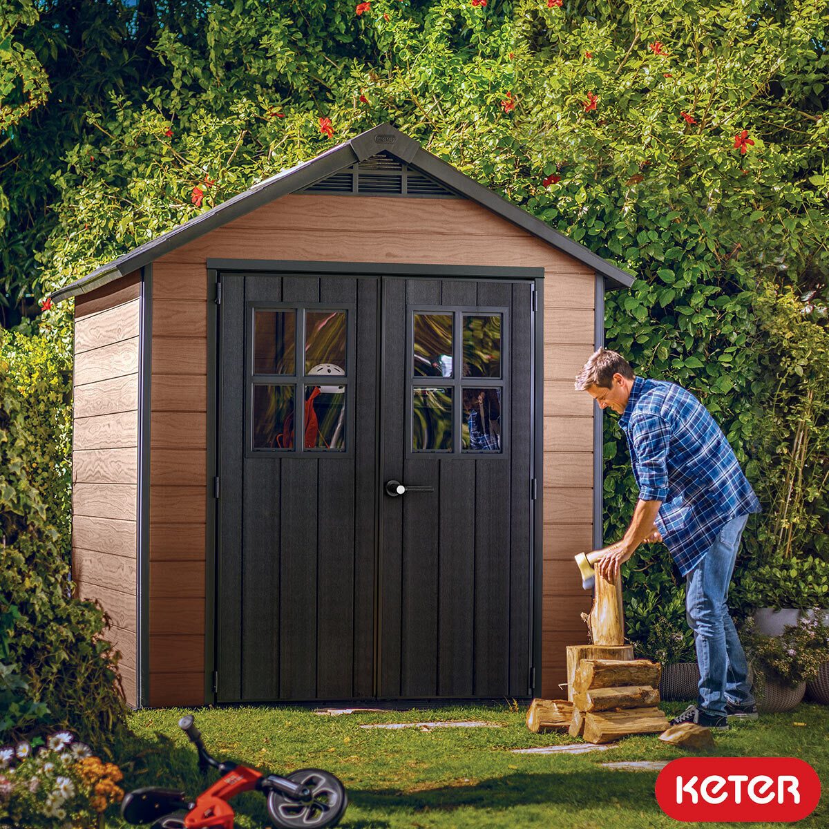 Keter Newton 7ft 6" x 7ft 4" (2.3 x 2.2m) Shed