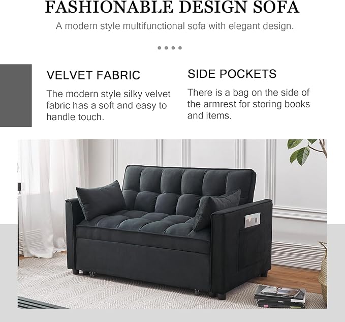 3-in-1 Convertible Sofa Bed