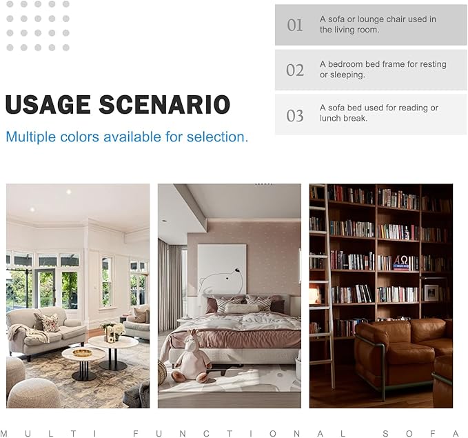 3-in-1 Foldable Sofa Bed