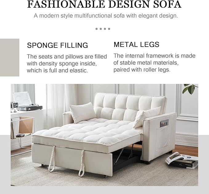 3-in-1 Foldable Sofa Bed