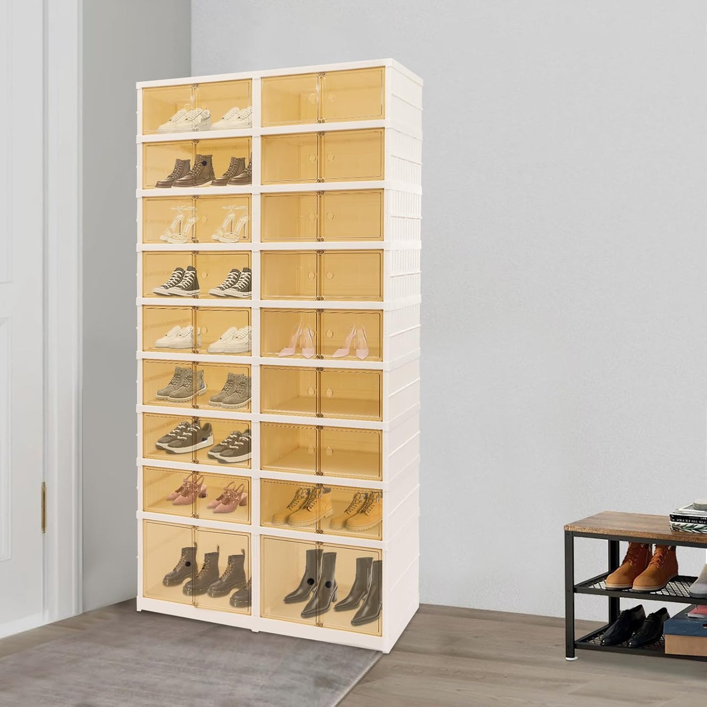 9-Tier Foldable Shoe Rack Organizer
