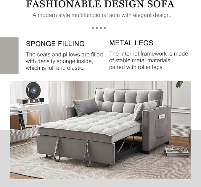 3-in-1 Foldable Sofa Bed