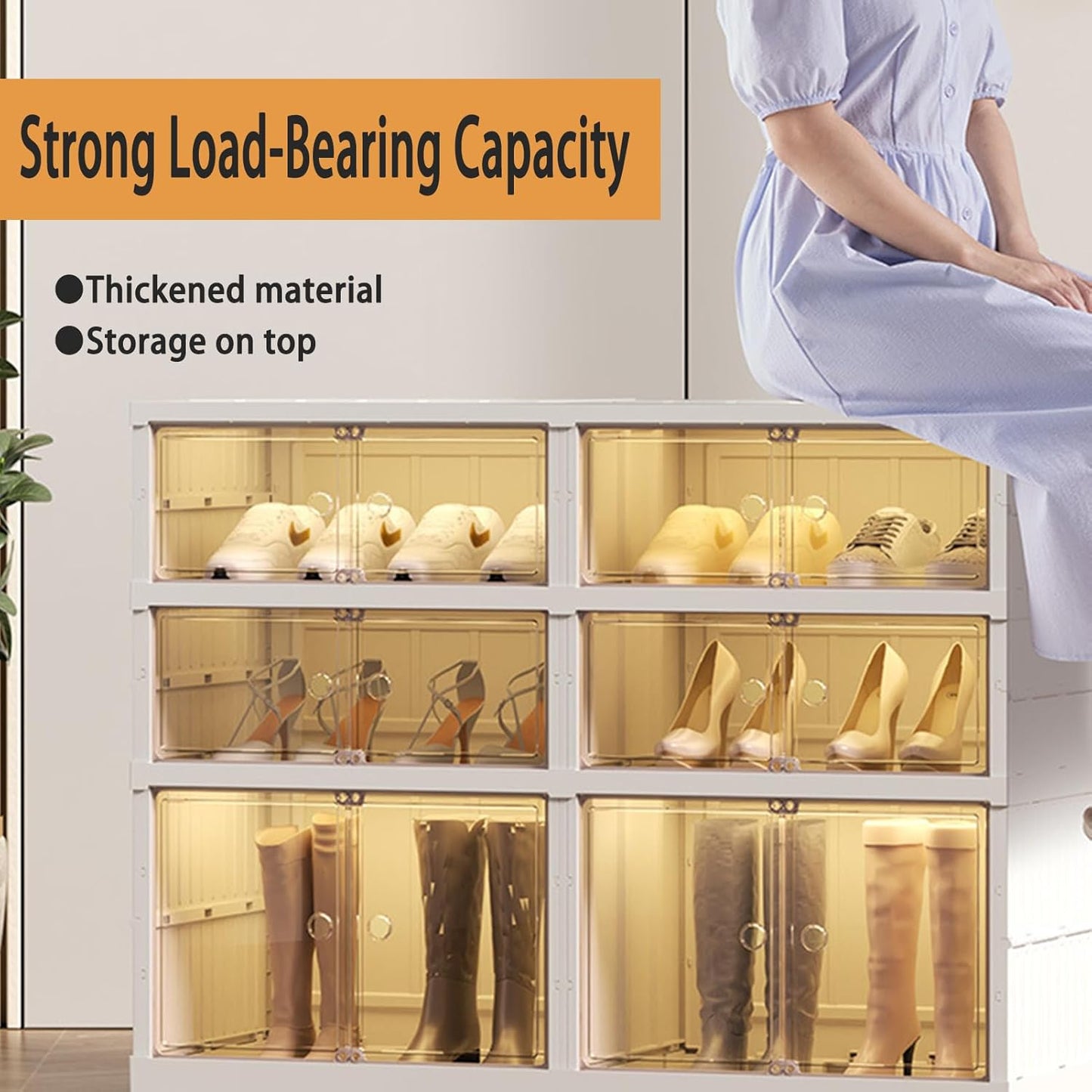 9-Tier Foldable Shoe Rack Organizer
