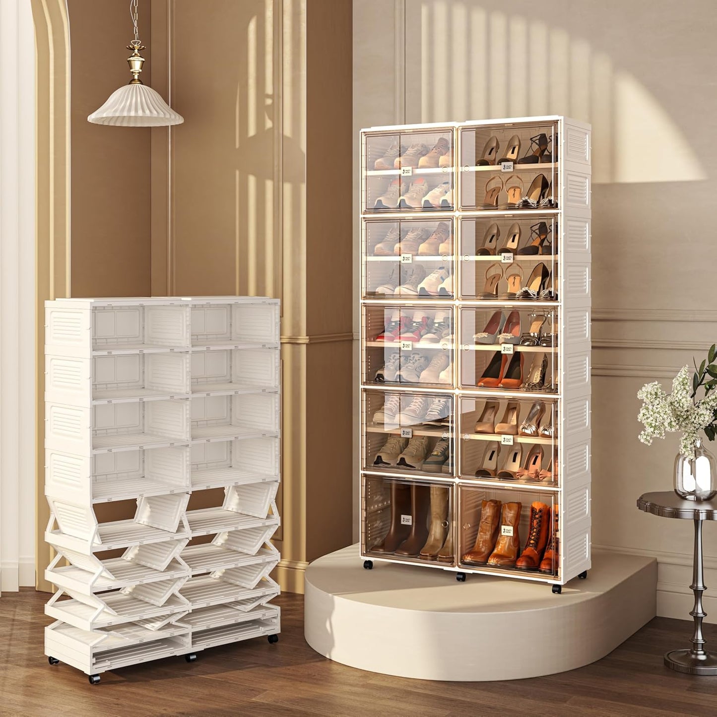 9-Tier Foldable Shoe Rack Organizer