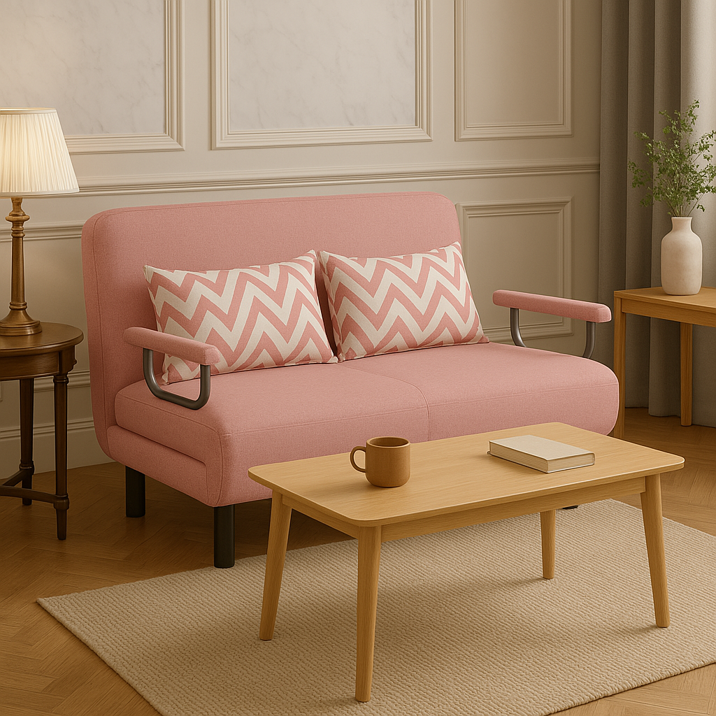 PRACTICAL FOLDING SOFA BED LEISURE LOUNGER