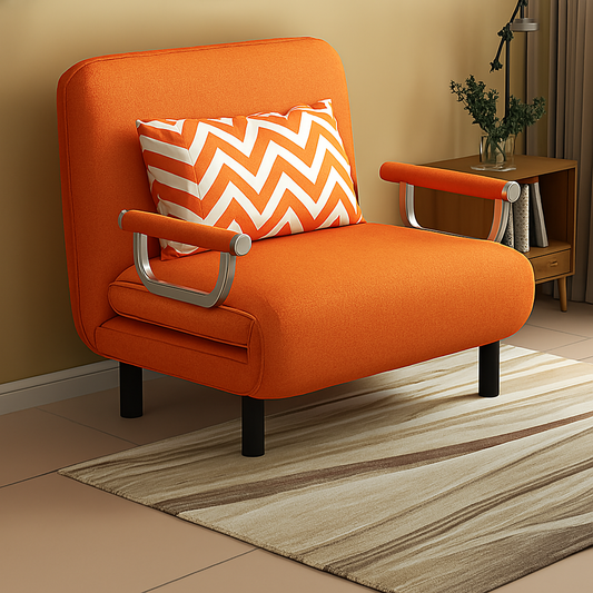 PRACTICAL FOLDING SOFA BED LEISURE LOUNGER