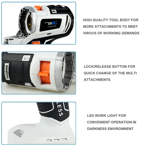 Cordless 10 in 1 Multifunctional Power ToolKit