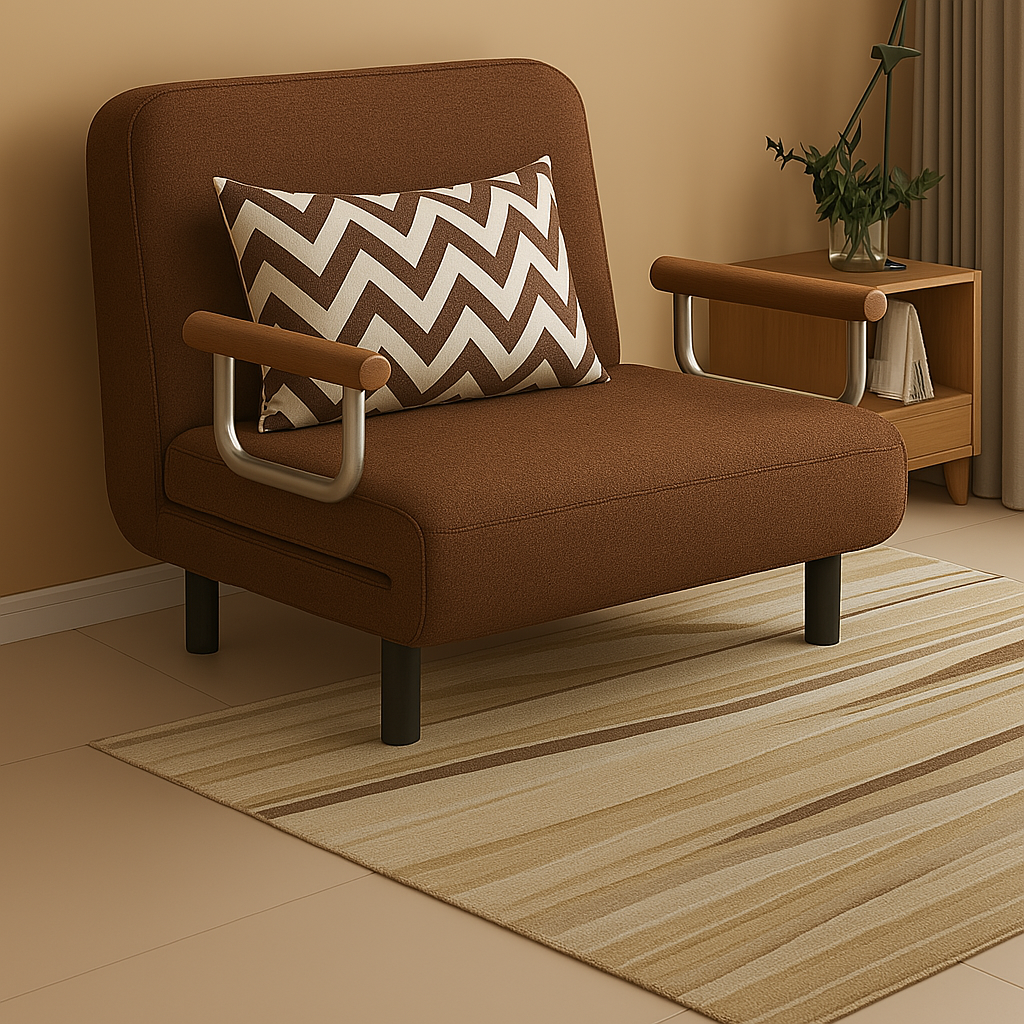 PRACTICAL FOLDING SOFA BED LEISURE LOUNGER