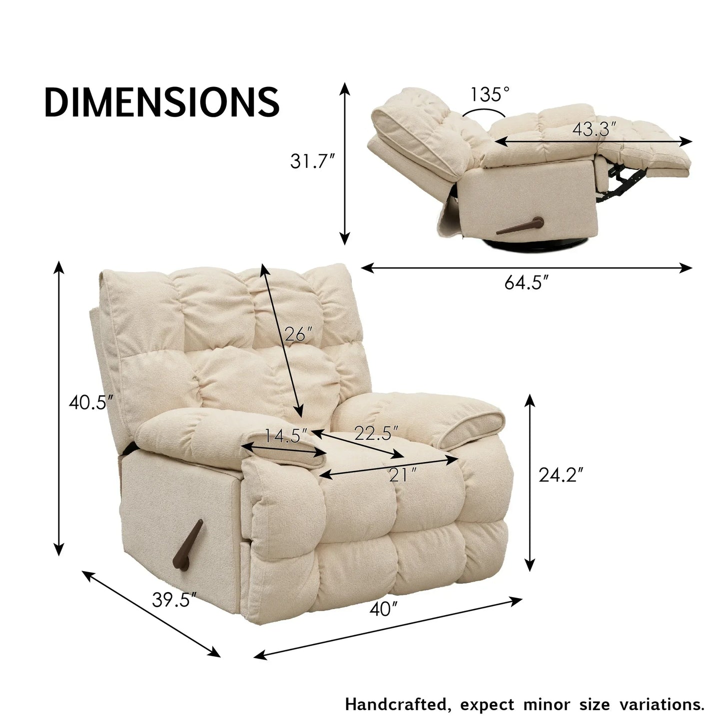 GrandComfort Rocker Recliner Chair