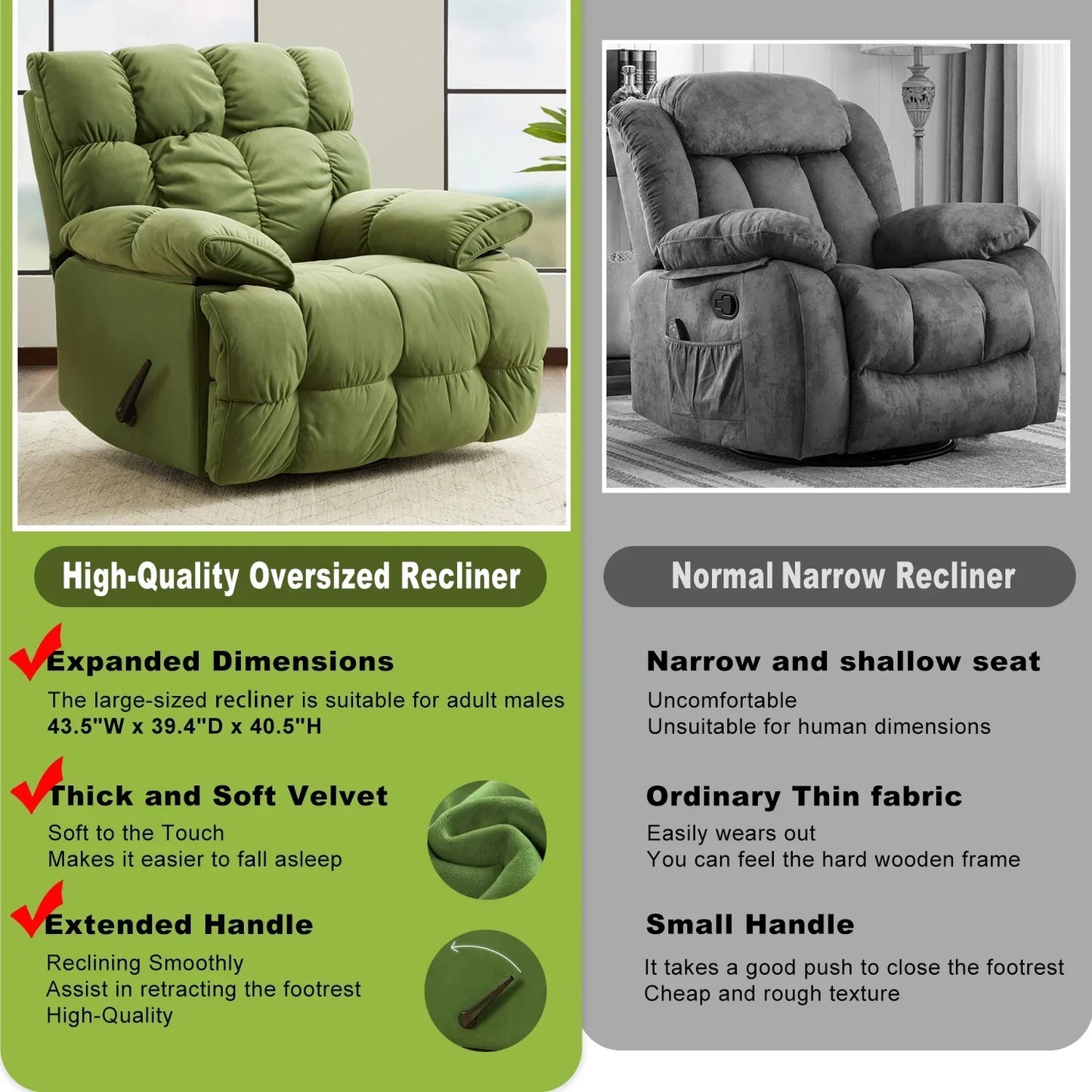 UltraComfort Rocker Recliner Chair