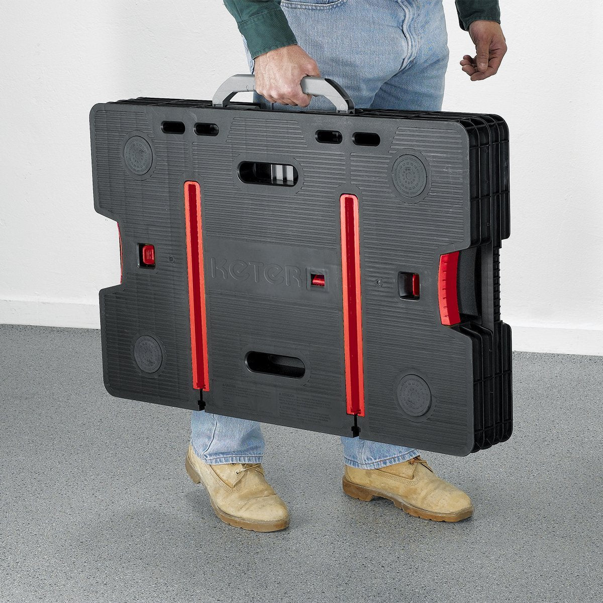 Keter Folding Worktable with Adjustable Clamps