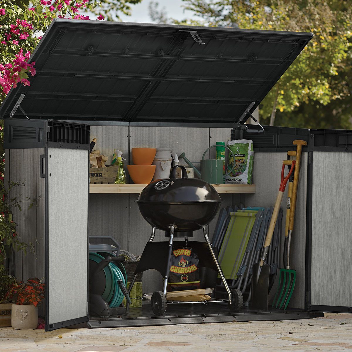 Keter Grande Store 6ft 3" x 3ft 7" (1.9 x 1.1 m) Horizontal 2,020 Litre Storage Shed