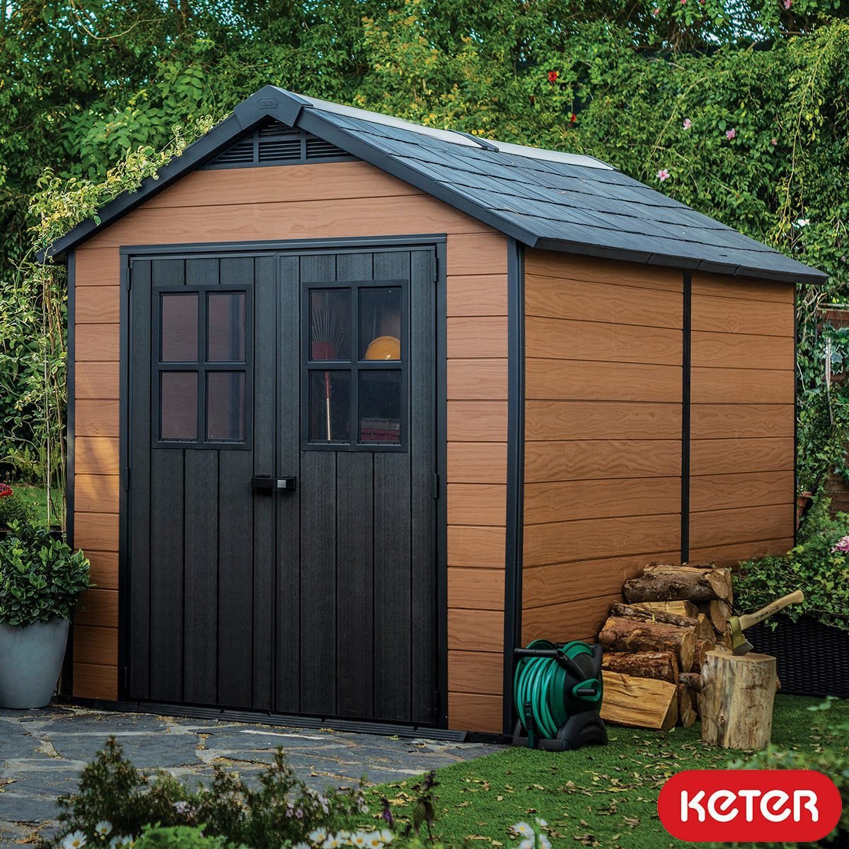 Keter Newton 7ft 6" x 11ft (2.3 x 3.5m) Shed